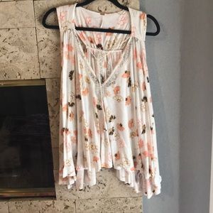 Float, floral free people top size L